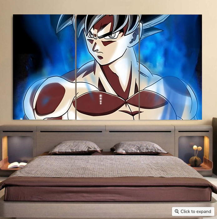 Dragon Ball Super Son Goku Ultra Instinct Cool Casual Cool 3pc Canvas