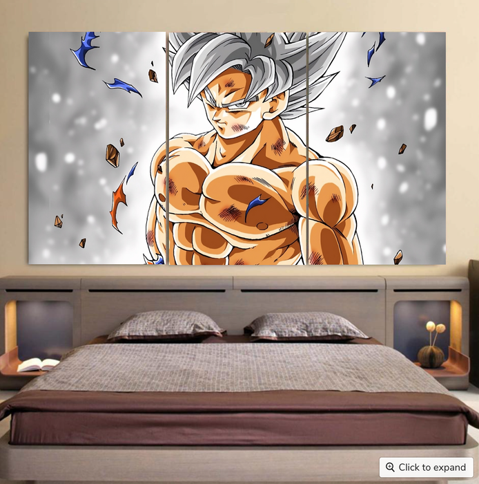 Goku Mastered Ultra Instinct Cool 3pc Canvas