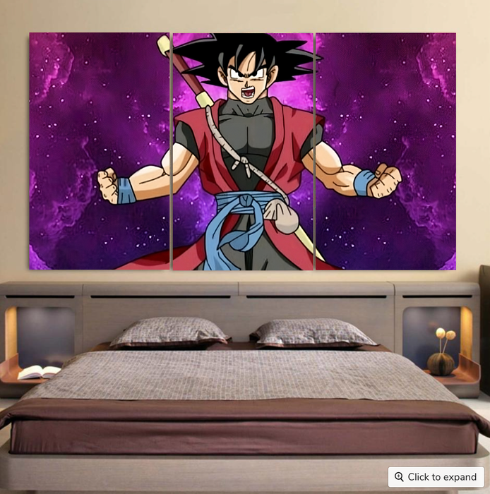 Dragon Ball Super Goku Black Future Saiyan Cool Casual Cool 3pc Canvas