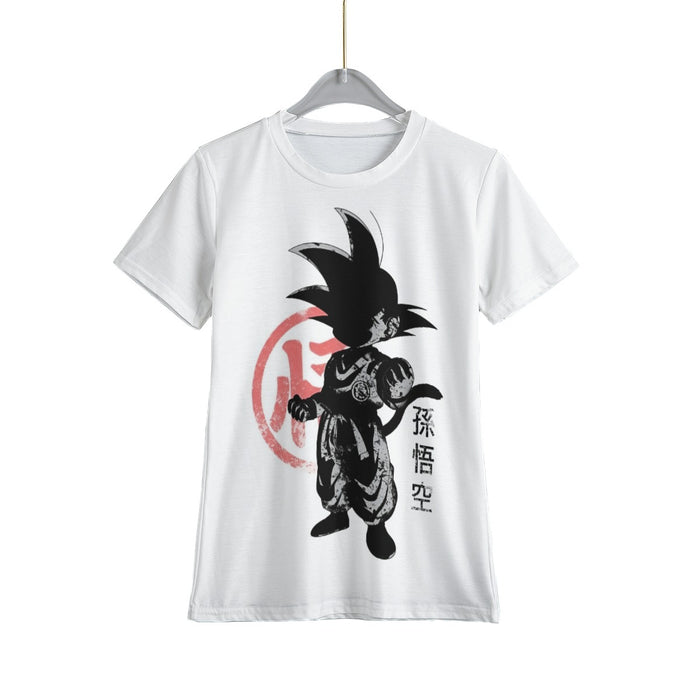 Dragon Ball  Kid Goku Fighter White Kids T-Shirt