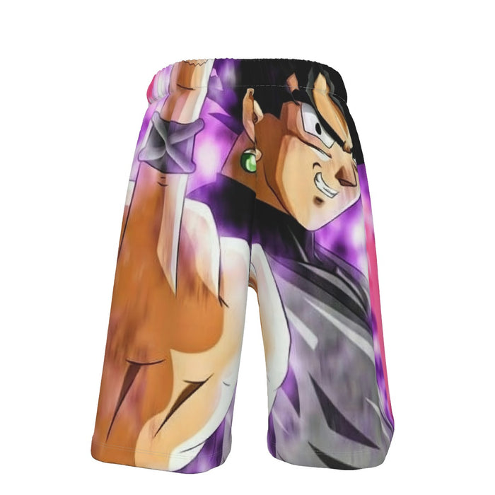 Dragon Ball Super  Evil Goku Black SSJ Rose Middle Finger Shorts
