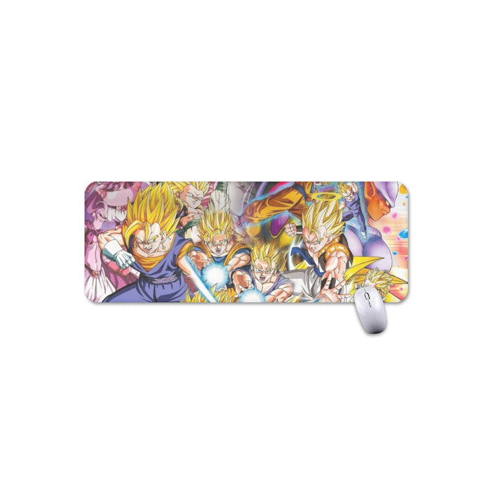 DBZ Goku Gohan Goten Super Saiyan Kamehameha Color Design Mouse Pad