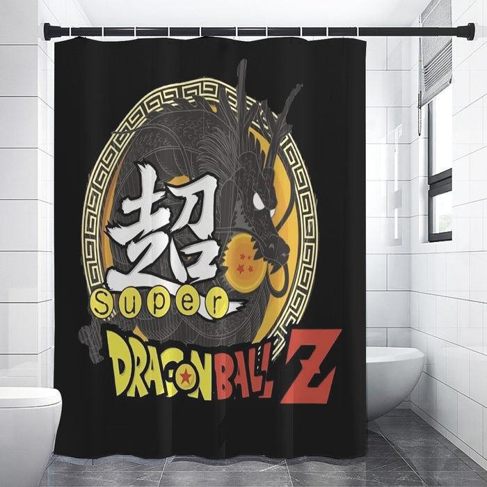 Dragon Ball Z Super Kanji Epic Dragon Spirit Shenron Shower Curtain