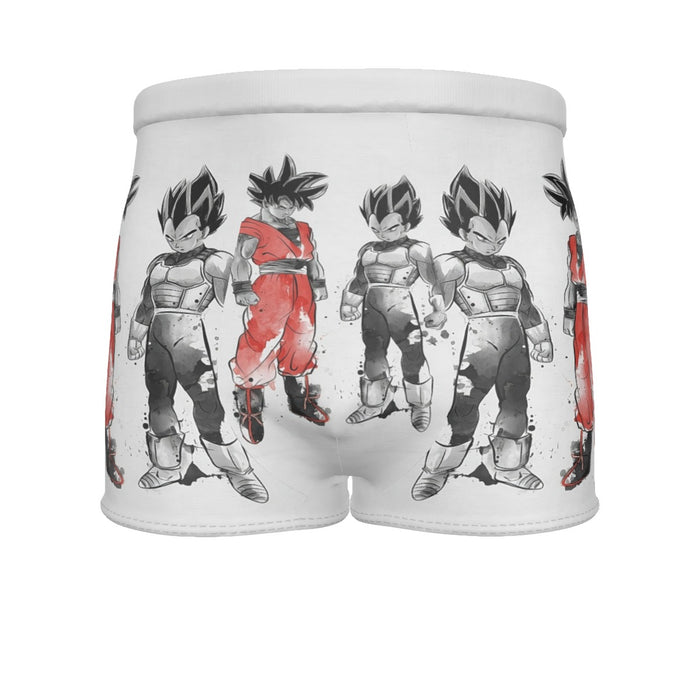 Watercolor Goku And Vegeta Posing Dragon Ball Z Men's Boxer Briefs