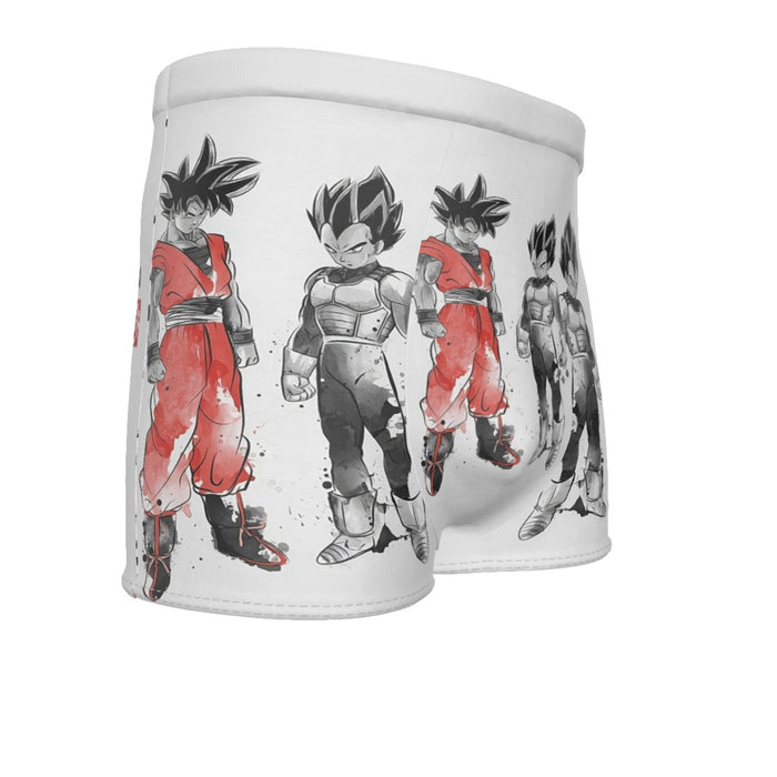 Watercolor Goku And Vegeta Posing Dragon Ball Z Men's Boxer Briefs