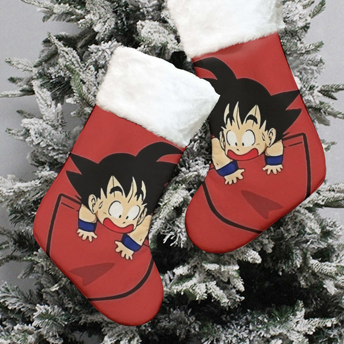 Dragon Ball Cute Goku Kid Pocket Simple Design Streetwear Christmas Socks