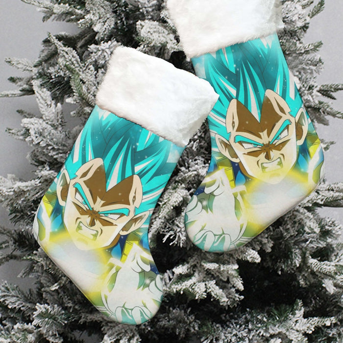 Dragon Ball Blue Vegeta Super Saiyan God Kamehameha Christmas Socks