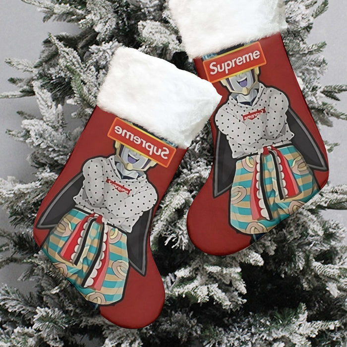 Supreme Villain Perfect Cell Red Simple Streetwear Christmas Socks