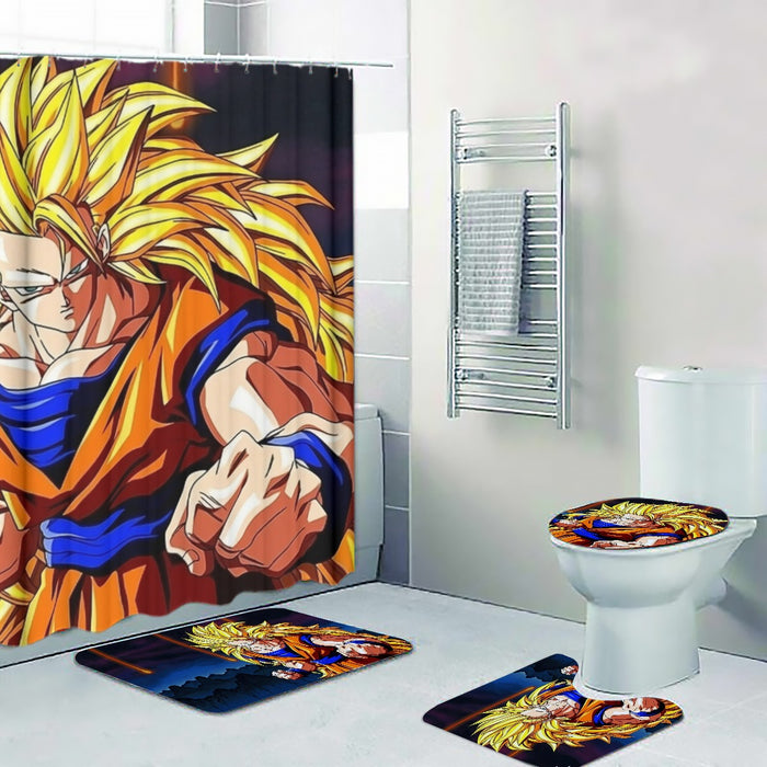 Super Saiyan 3 Goku Four-piece Bathroom
