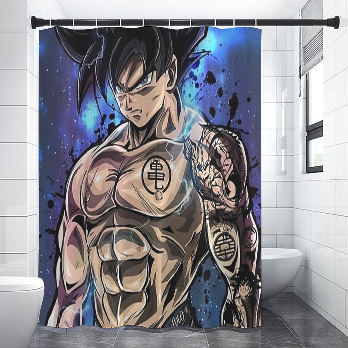 Thugged out Goku UI Comfortable Dragon Ball Shower Curtains