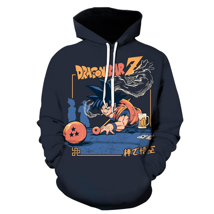 Dragon Ball Z Sweater Playing Pool