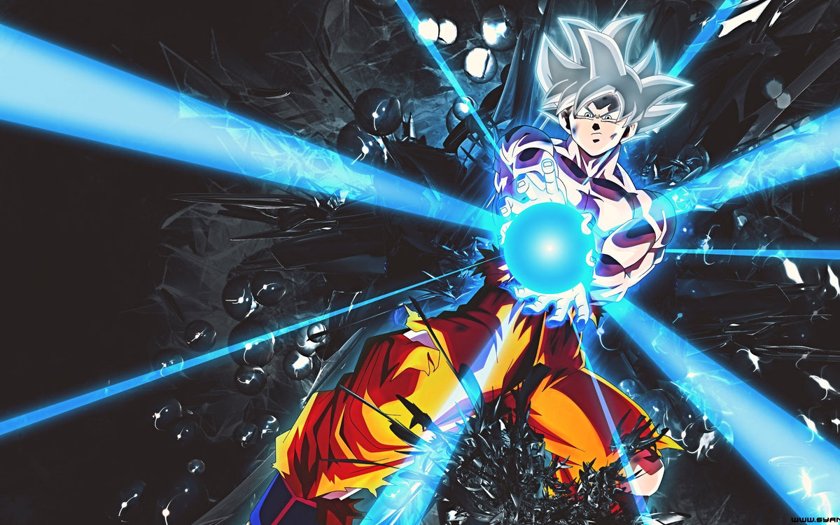 Goku ultra instinct stock illustration. Illustration of represent