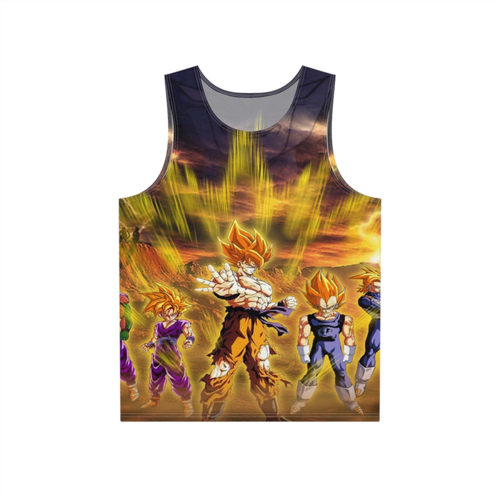 Dragon Ball Goku With Frieza In The Background Tank Top