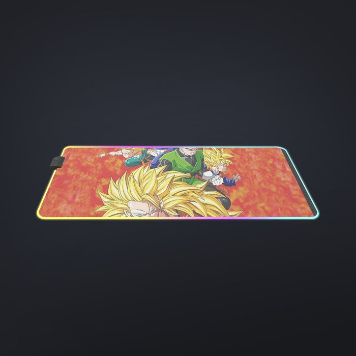 Dragon Ball Goku Super Saiyan 3 Vegeta Gohan Trending Design  cool LED Mouse Pad