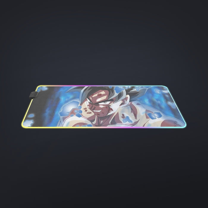 Dragon Ball Super Goku Blue Ultra Instinct Dope Grin cool LED Mouse Pad