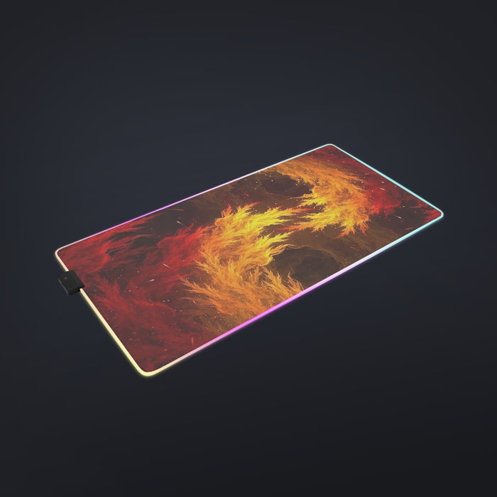 Dragon Ball Z Super Saiyan Orange Aura Dope Streetwear Cool LED Mouse Pad