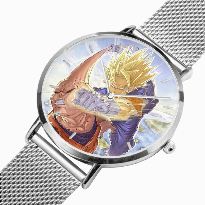 DBZ-Store Awesome Vegito Punching Super Buu Watch