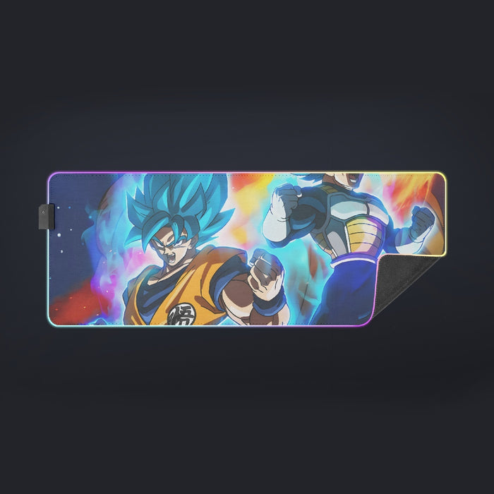 DBZ Legendary Broly Son Goku Vegeta Super Saiyan Blue  cool  LED  Mouse Pad