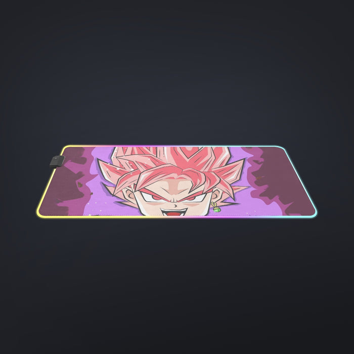 DBZ Goku Black Zamasu Rose Super Saiyan Cute Chibi Design cool LED  Mouse Pad