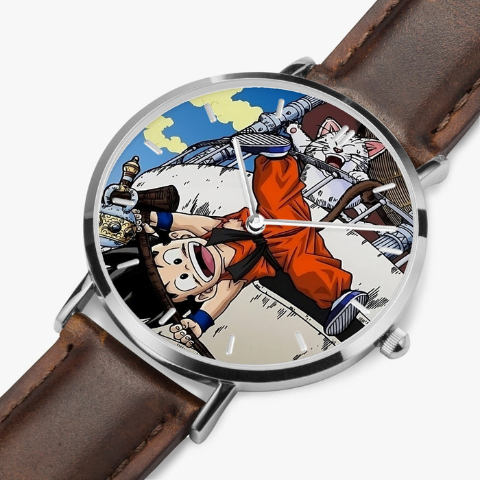 DBZ-Store Cute Kid Goku and Korin Wise Cat Watch