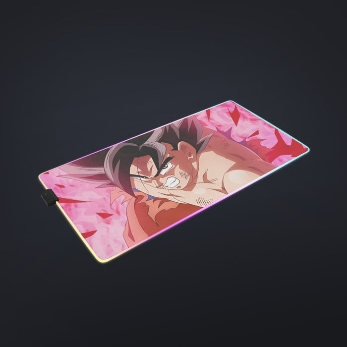 Dragon Ball Super Bruised Goku Red Kaioken Streetwear cool LED Mouse Pad