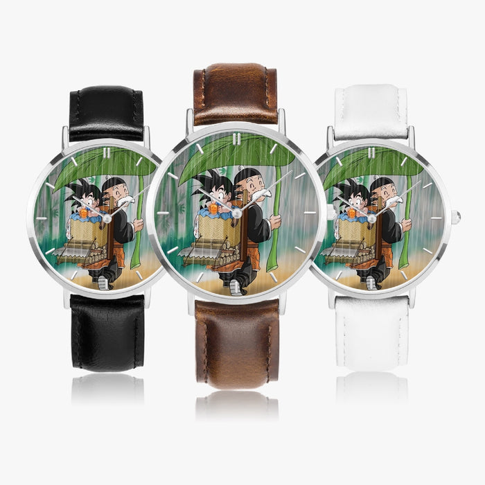 DBZ-Store Cute Kid Goku Super Saiyan Grandpa Gohan Cover in Rain Watch