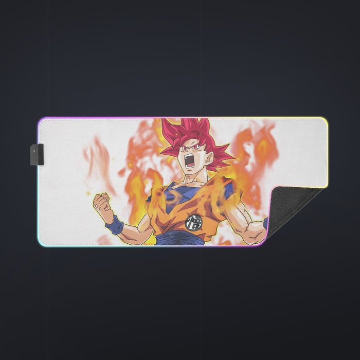 Awesome Goku Super Saiyan God Transformation DBZ cool LED  Mouse Pad