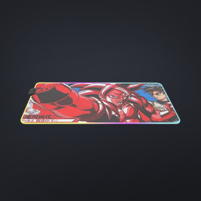 Japan Magazine Full Cover Gogeta Heroe SSJ4 Stylish 3D  Cool LED Mouse Pad