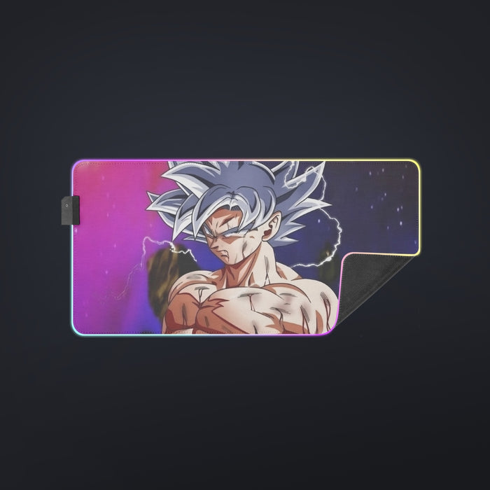 Awesome Ultra Instinct Silver Hair Goku DBZ Kids Cool LED Mouse Pad