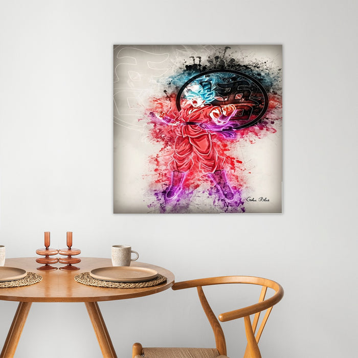 Dragon Ball Super Son Goku Blue Transformation Painting