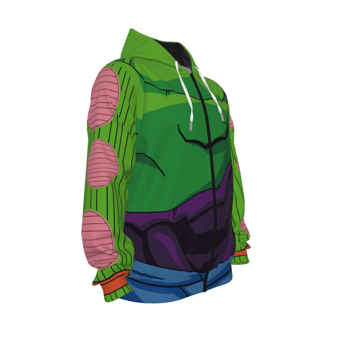 Piccolo Ma Junior DBZ Zip Up Cosplay 3D Hoodie