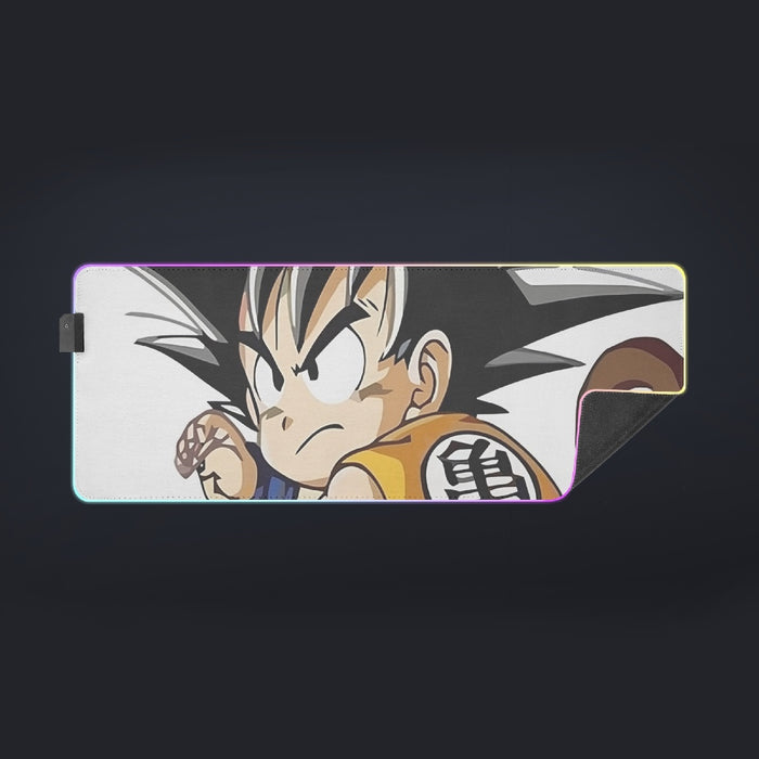 Cute Kid Goku Yellow Clothing Dragon Ball Z cool LED Mouse Pad