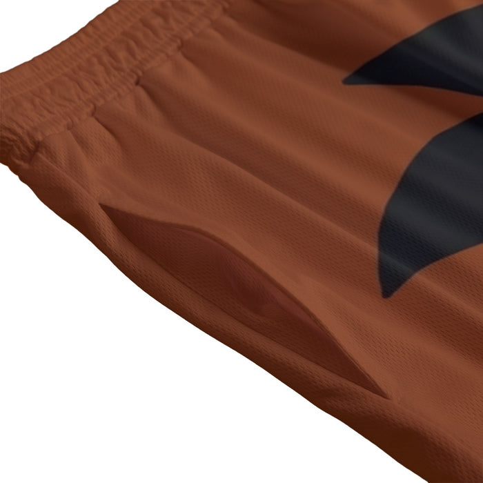 Goku Orange Minimalistic Background Mesh Shorts
