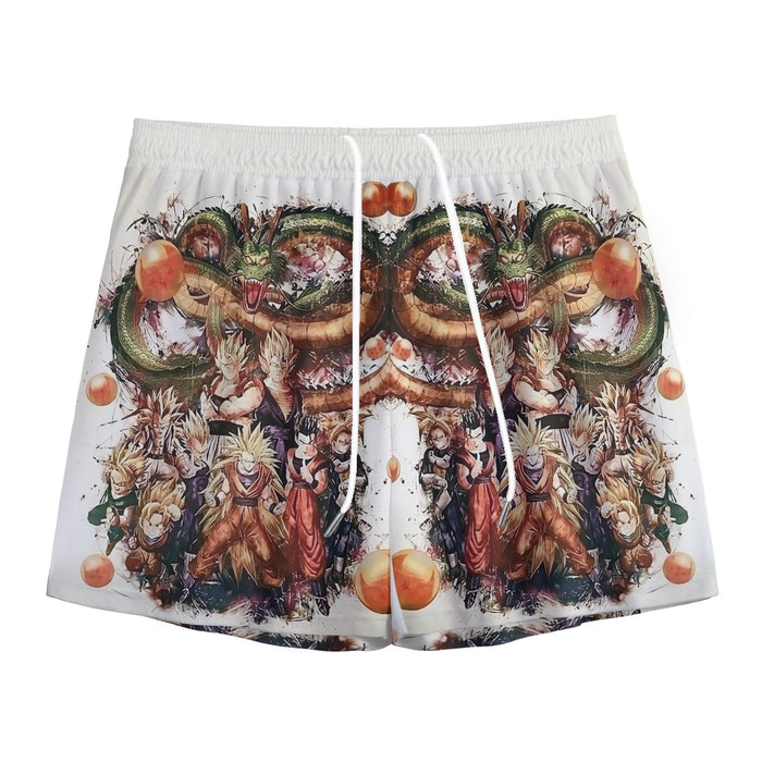 Dragon Ball  Ultimate Shenron x Saiyans Mesh Shorts