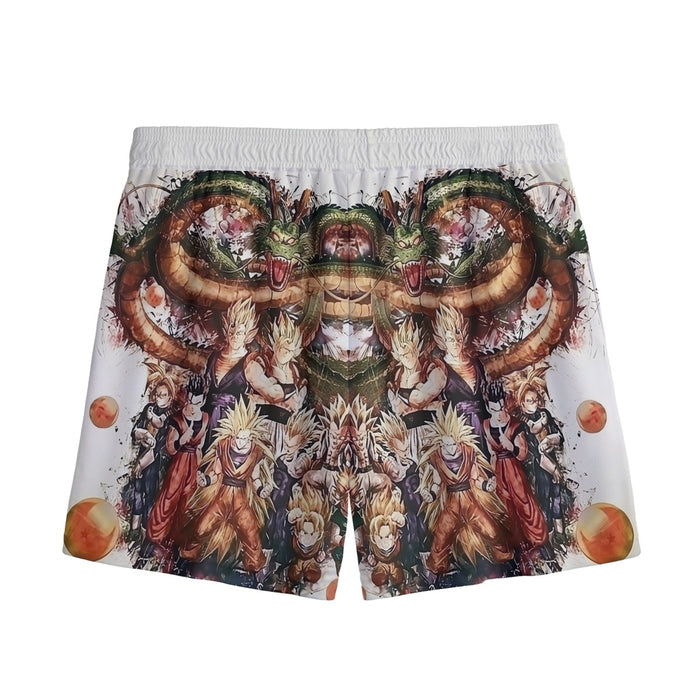 Dragon Ball  Ultimate Shenron x Saiyans Mesh Shorts