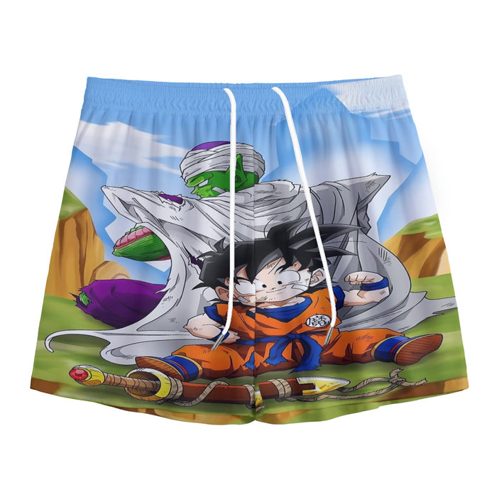 Dragon Ball Amazing Master Piccolo Train Strong Kid Gohan Mesh Shorts