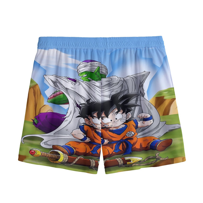 Dragon Ball Amazing Master Piccolo Train Strong Kid Gohan Mesh Shorts