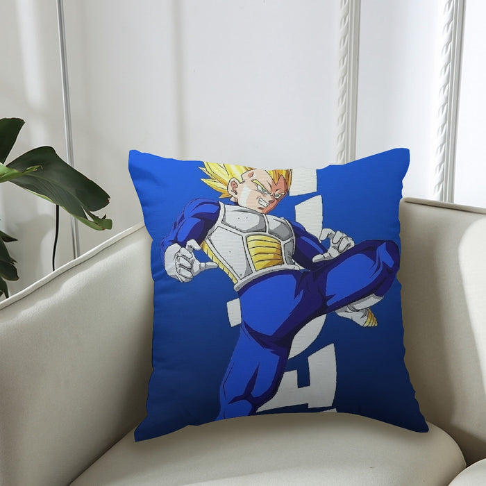 Vegeta With Background Word Dragon Ball Couch Pillowcase