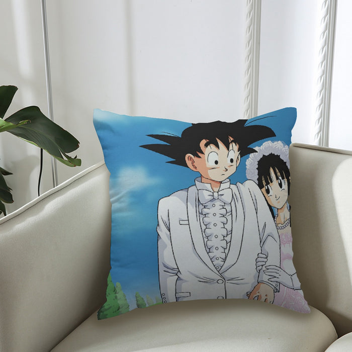 Dragon Ball Z Son Goku Newly Wed Couple Couch Pillowcase