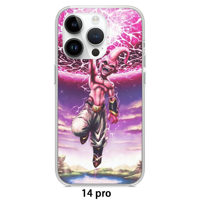 DBZ Kid Buu Super Villain Giant Ki Blast Realistic Design iPhone case