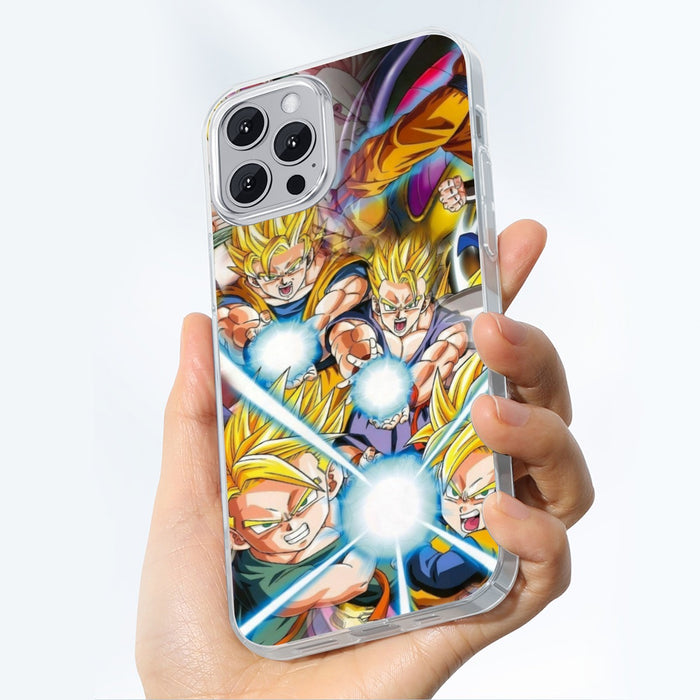 DBZ Goku Gohan Goten Super Saiyan Kamehameha Color Design iPhone case