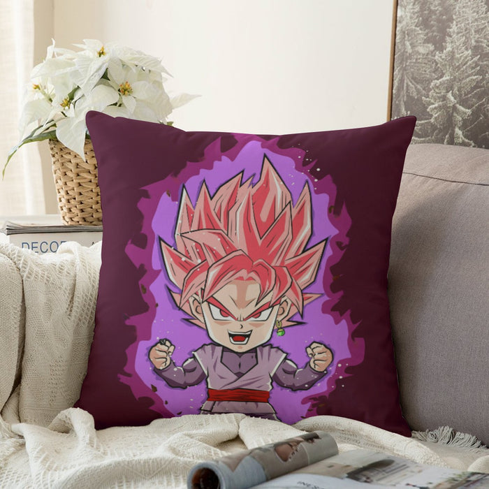 DBZ Goku Black Zamasu Rose Super Saiyan Cute Chibi Design Couch Pillowcase