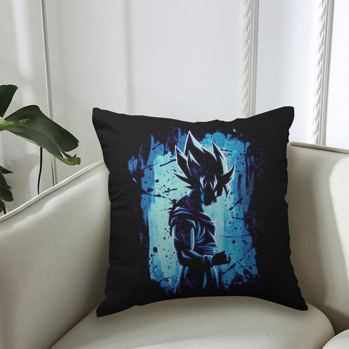 Awesome Goku Blue Design Dragon Ball Z Couch Pillowcase