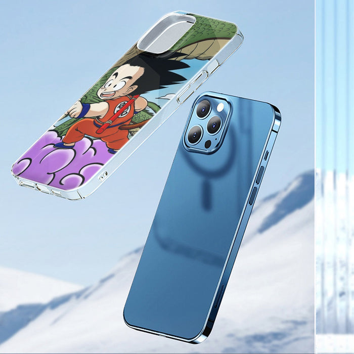 Dragon Ball  Kid Goku Flying With Shenron iPhone case