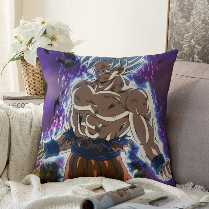 Dragon Ball Goku Ultra Instinct Power Up Vibrant 3D Couch Pillowcase