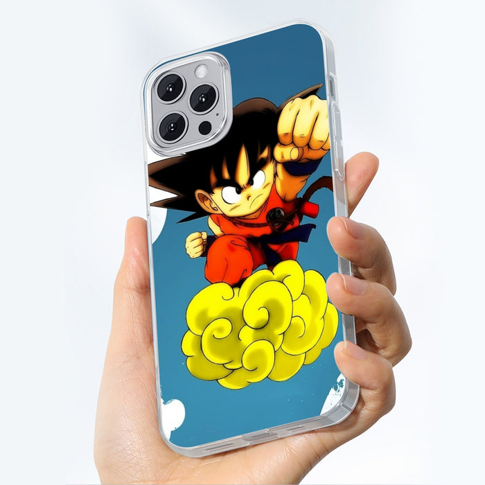 Young Goku Kid Flying Cloud Fight 3D Dragonball iPhone case