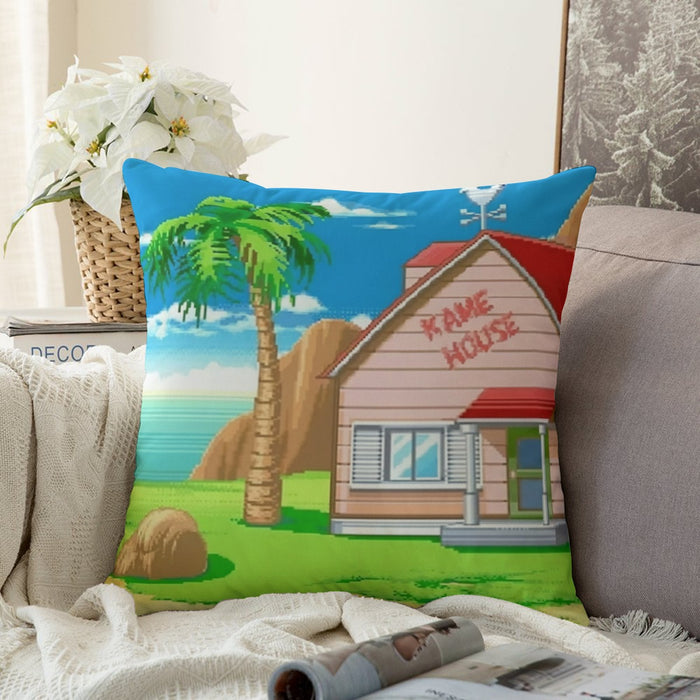 Dragon Ball Master Roshi's Kame House Cartoon Style Couch Pillowcase