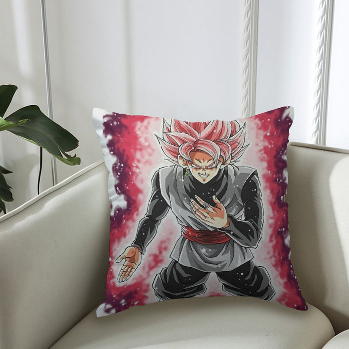 Dragon Ball Super Black Goku Rose 2 Super Saiyan Grin Couch Pillowcase