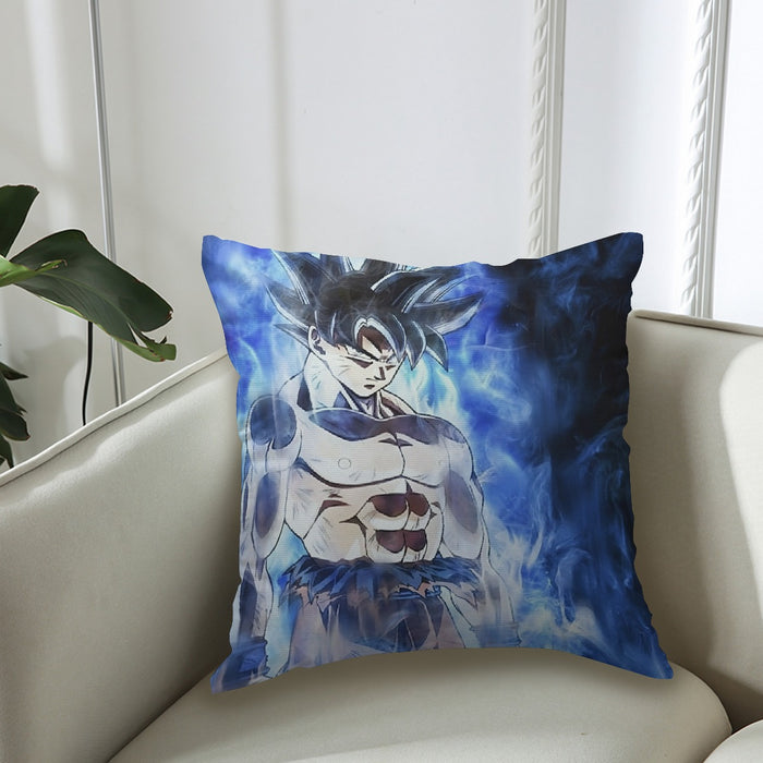 Dragon Ball Super Goku Ultra Instinct Blue Cool Casual Couch Pillowcase