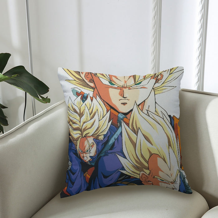 Dragon Ball Goku Vegeta Trunks Super Saiyan Power Heroes Cool Trending Design Couch Pillowcase